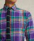 Фото #3 товара Men's Classic-Fit Plaid Oxford Shirt
