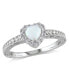 Фото #1 товара Кольцо Macy's Opal and Diamond Heart Halo R.