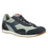 Фото #3 товара Diadora Equipe H Canvas Stone Wash Lace Up Mens Green Sneakers Casual Shoes 174