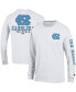 Фото #2 товара Men's White North Carolina Tar Heels Team Stack Long Sleeve T-shirt