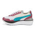 Фото #3 товара Puma Cruise Rider Flair Lace Up Womens White Sneakers Casual Shoes 38165412