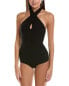 Фото #3 товара Michael Kors Collection Halter Cashmere-Blend Bodysuit Women's Black Xl