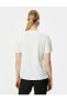 Kadın Beyaz Tişört - 4sak50169ek