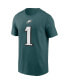 Фото #6 товара Men's Jalen Hurts Midnight Green Philadelphia Eagles Player Name & Number T-shirt