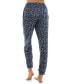 ფოტო #5 პროდუქტის Women's Printed Jogger Pajama Pants