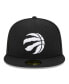 Фото #4 товара Men's Black Toronto Raptors Evergreen 59FIFTY Fitted Hat
