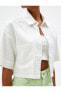 Фото #38 товара Standart Gömlek Yaka Düz Beyaz Kadın Gömlek 3sal60006ıw