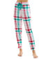 Фото #5 товара Women's Printed Drawstring Jogger Pajama Pants