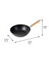 Фото #4 товара Professional Series Cast Iron Stir Fry Pan with Maple Handle, 11.5"