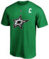 Фото #4 товара Men's Jamie Benn Kelly Green Dallas Stars Authentic Stack Name and Number T-shirt