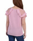 ფოტო #2 პროდუქტის Petite Size Short Dot Sleeve Top