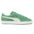 Фото #1 товара Puma Suede Fat Lace Up Mens Green Sneakers Casual Shoes 39316702