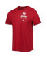 Фото #4 товара Men's Crimson Oklahoma Sooners Team Practice Performance T-shirt