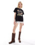 Фото #2 товара Reclaimed Vintage oversized t shirt with cowboy hats in black