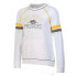 NHL Nashville Predators Women's White Long Sleeve Fleece Crew Sweatshirt - S