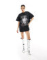 Фото #4 товара Murci exclusive oversized motif t-shirt in black