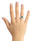 ფოტო #2 პროდუქტის Women's London Blue Topaz (2-2/5 ct.t.w.) and Diamond Accent Ring in Sterling Silver