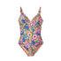 Фото #2 товара Ruffle Neck One Piece Maternity Swimsuit - Isabel Maternity by Ingrid & Isabel