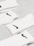 Nike everyday cushioned training crew socks 6 pack in white