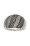 ფოტო #2 პროდუქტის Suzy Levian Sterling Silver Cubic Zirconia Pave Wide Band Ring