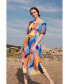 ფოტო #6 პროდუქტის Tropical Love Smocked Midi Dress