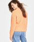 ფოტო #2 პროდუქტის Women's Shaker Crewneck Long-Sleeve Sweater, Created for Macy's