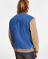 Men's Denim-Canvas Bomber Jacket, Created for Macy's