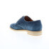 Фото #6 товара Bruno Magli Milano BM2MILN1 Mens Blue Suede Oxfords Wingtip & Brogue Shoes