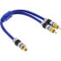 Фото #2 товара InLine RCA Y-Cable Premium 1x RCA female / 2x RCA male gold plated 0.25m