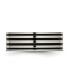 Фото #3 товара Titanium Polished Black Enamel Striped Flat Wedding Band Ring