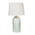 Desk lamp Romimex Green Beige Glass 28 x 49 x 28 cm