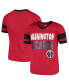 ფოტო #2 პროდუქტის Big Girls Red Washington Wizards Mesh Jersey V-Neck T-shirt