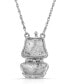Фото #2 товара 2028 silver-Tone with Crystal Accents Purse Locket Necklace