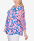 Plus Size Bright Paisley Knit Top