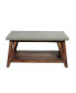 Фото #2 товара Brookside Cement-Top Wood Coffee Table