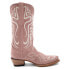 Ferrini Belle Embroidery Snip Toe Cowboy Womens Pink Casual Boots 8096120