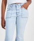 Juniors' Flare-Leg Utility Pocket Jeans