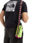 The North Face Borealis bottle holder in lime yellow and pink