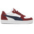 Фото #1 товара Puma Caven 2.0 Lux Sd Lace Up Mens Blue, Red, White Sneakers Casual Shoes 39508