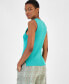 Фото #2 товара Women's Ribbed Crewneck Sweater Tank, Created for Macy's