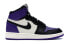 Jordan Air Jordan 1 Retro High Court Purple 黑紫脚趾 高帮 复古篮球鞋 GS 黑紫 / Кроссовки Jordan Air Jordan 575441-501