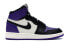 Фото #3 товара Jordan Air Jordan 1 Retro High Court Purple 黑紫脚趾 高帮 复古篮球鞋 GS 黑紫 / Кроссовки Jordan Air Jordan 575441-501