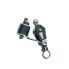BARTON MARINE 275kg 5 mm Triple Swivel Pulley With Rope Support/Cleam Cleat