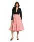 ფოტო #3 პროდუქტის Women's Faille High Waisted Midi Skirt
