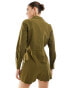 Фото #2 товара Nobody's Child Miranda utility style playsuit in khaki