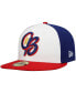 Фото #1 товара Men's White Kannapolis Cannon Ballers Authentic Collection Team Alternate 59FIFTY Fitted Hat