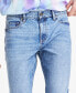 Фото #2 товара Men's Straight Fit Tufts Blue Jeans, Created for Macy's