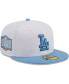 Фото #2 товара Men's White Los Angeles Dodgers Sky 59FIFTY Fitted Hat