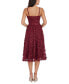 Фото #2 товара Women's Lace Overlay V-Neck Dress