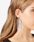 ფოტო #2 პროდუქტის Crystal & Imitation Pearl Shaky Statement Earrings, Created for Macy's